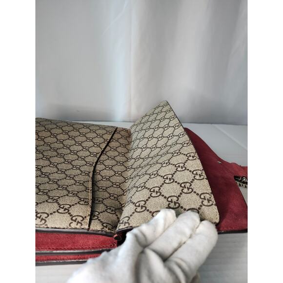 Gucci Dionysus Blooms Floral GG Supreme Canvas Shoulder Bag Medium Silver Chain - Picture 16 of 16